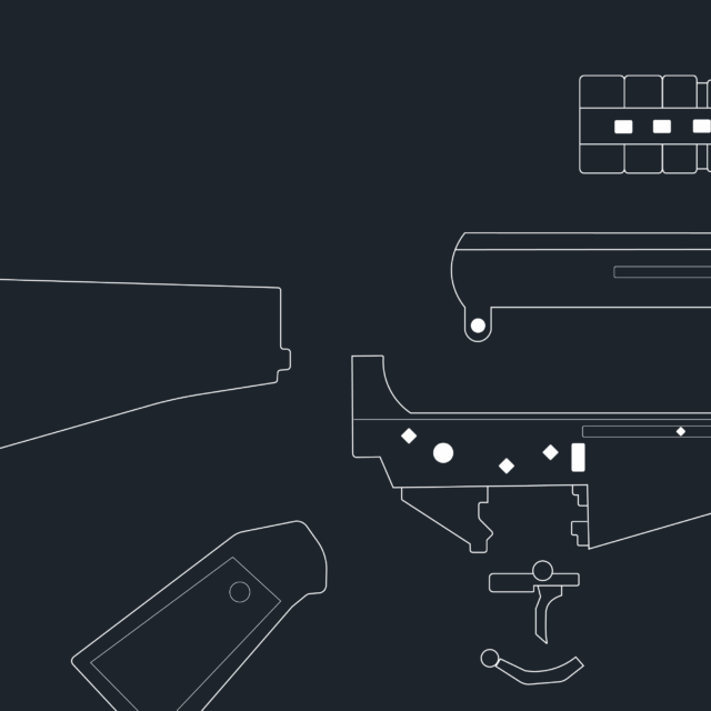 illustration of ghost guns parts
