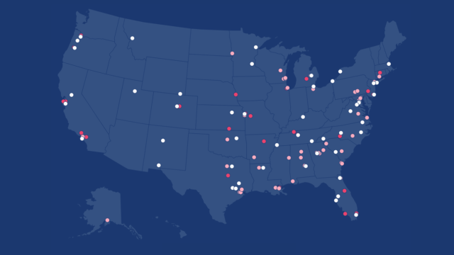 Map of gunfire on school grounds