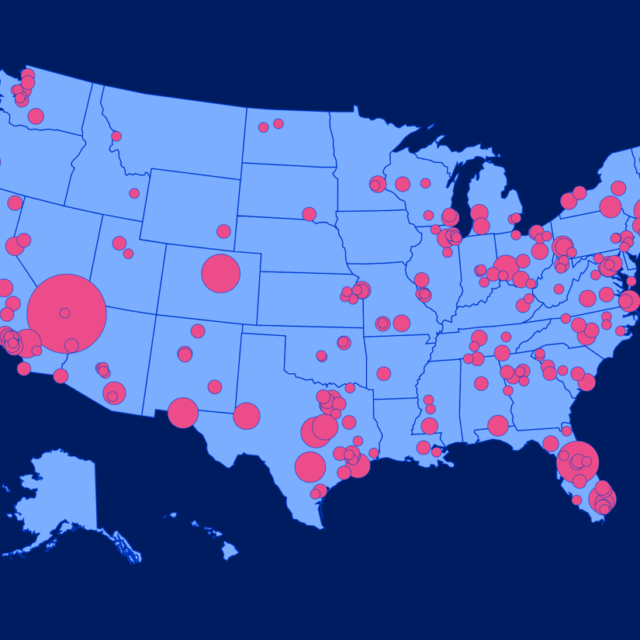 A map of mass shootings in America