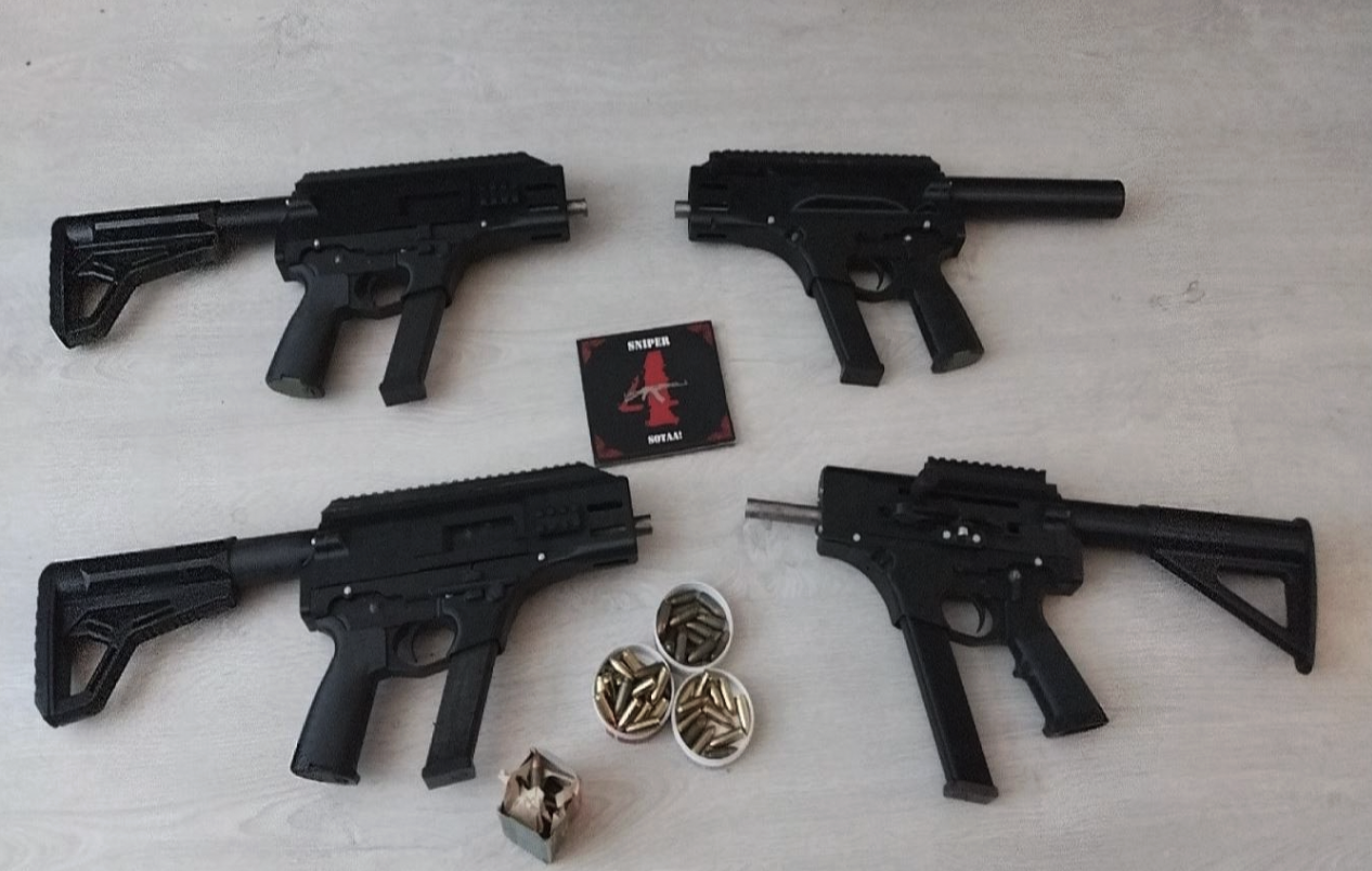 The firearms recovered from a Finnish neo-Nazi terror cell.